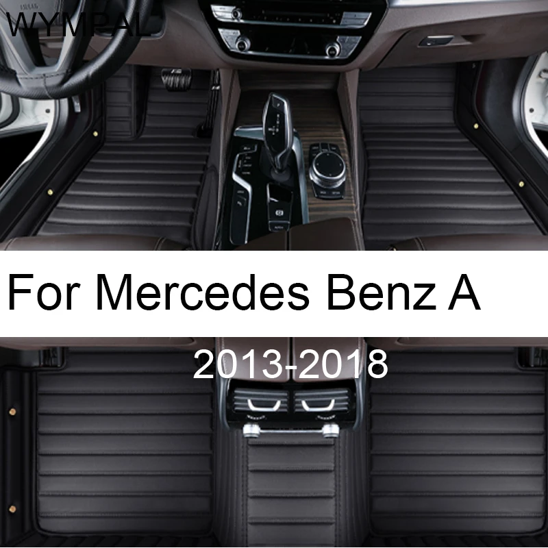 

Car Floor Mats For Mercedes Benz A Class W176 2013~2018 Auto Dirt-resistan Carpet Waterproof Floor Mats Car Accessories Interior
