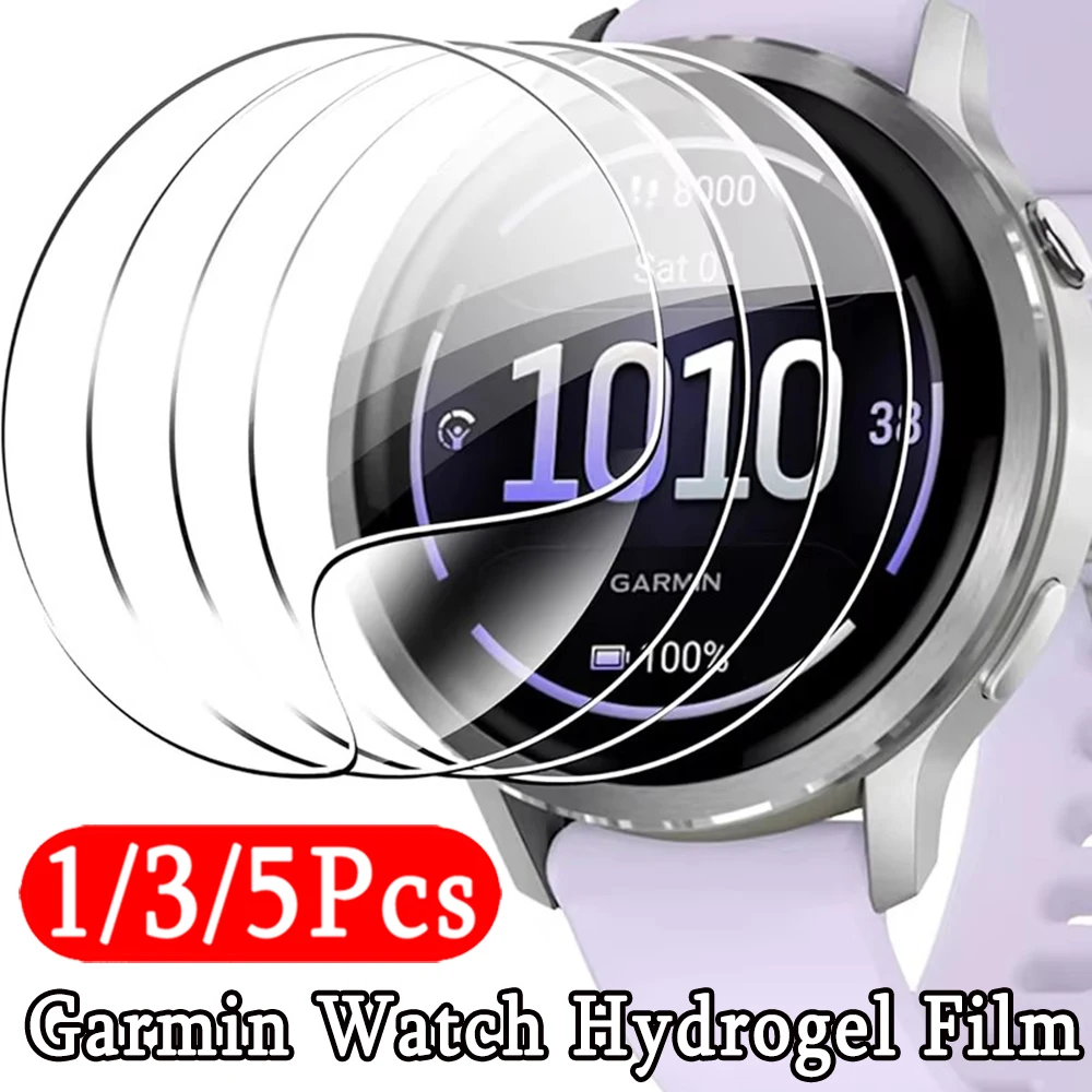 1-5Pcs Watch Hydrogel Film For Garmin Venu 4 41mm 45mm 2 Plus 2s 3 3sVivoactive 4 4s 5 Screen Protector Film