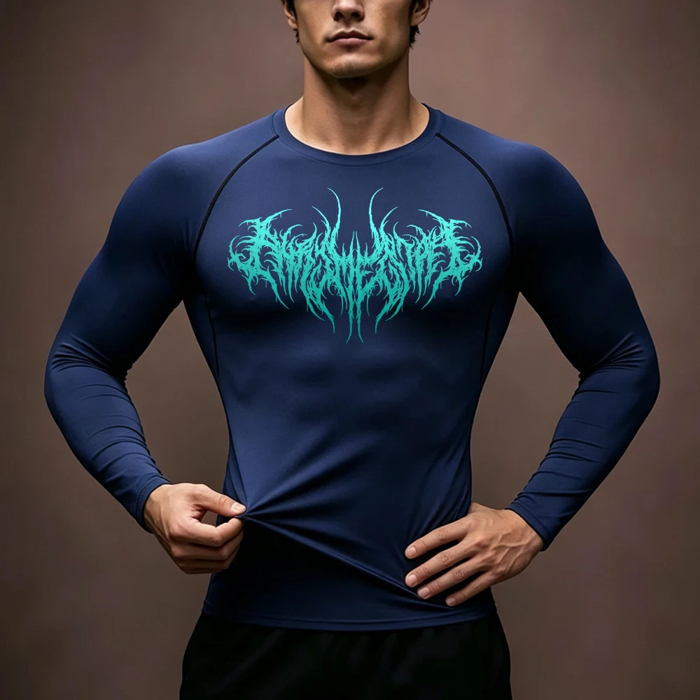 Compression Shirt Workout - Men's Long Sleeve Compression T‑Shirt Quick