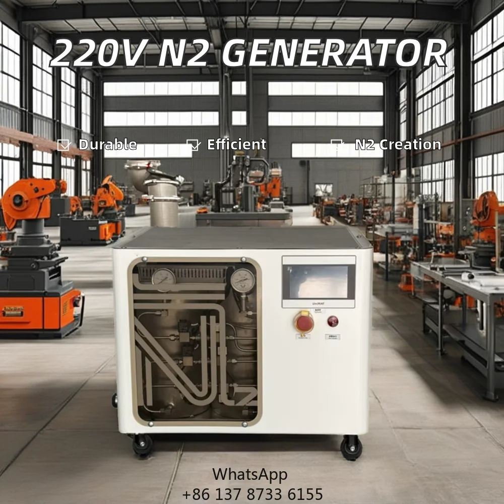 220V Food Industry Small Air Compression Nitrogen Generator With Motor 1000L/h Capacity Convenient To Move Easy To Maintain