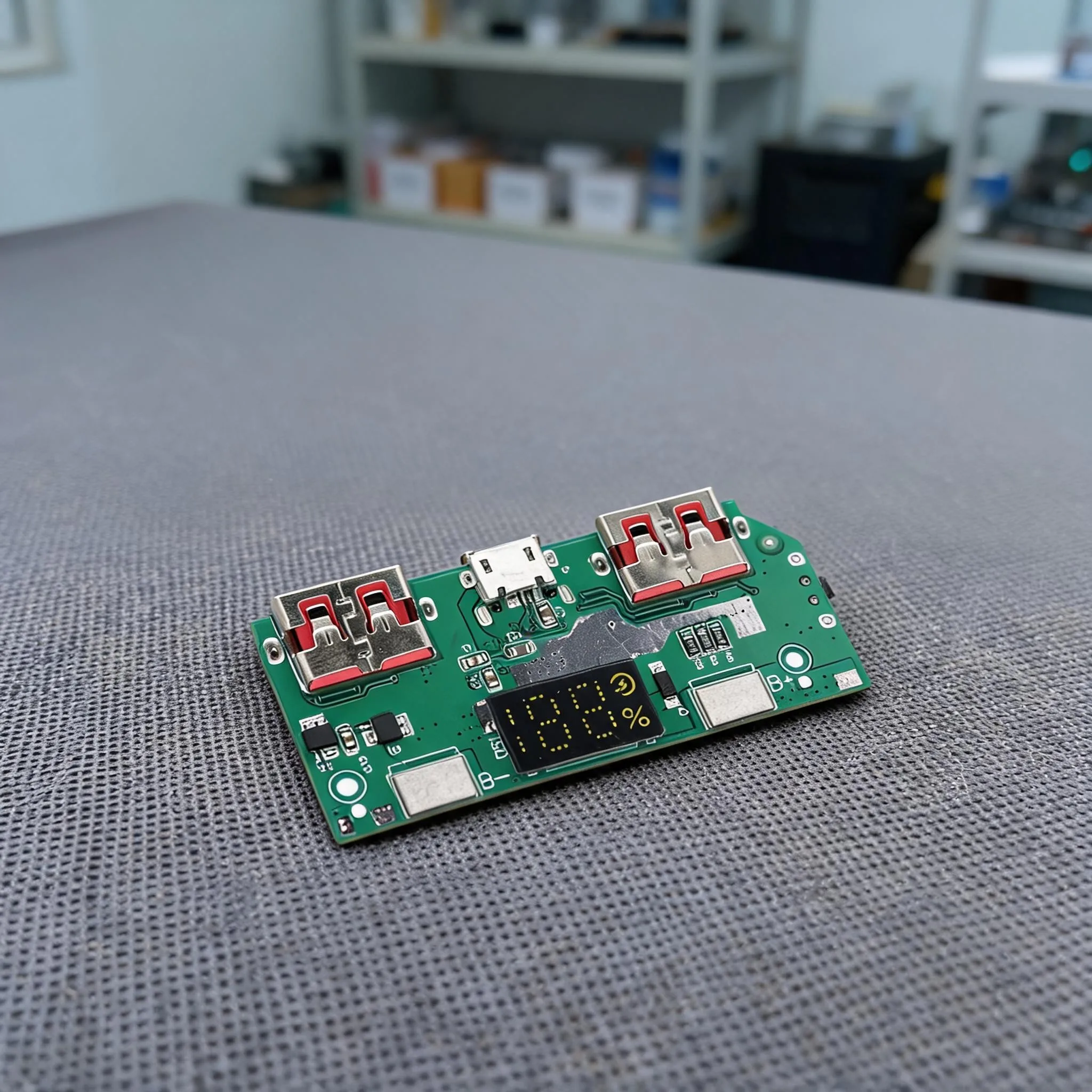 Digital Display Power Bank Module 5V 3A Output for Custom Rechargeable Systems Portable Power Sources and Prototypes