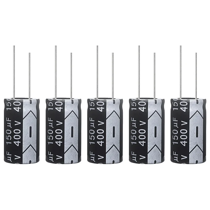 

150uF 400V 18x35mm Electrolytic Capacitor 150 UF MFD 400 Volt 0.71x1.38in Aluminum Capacitors (Pack of 5)