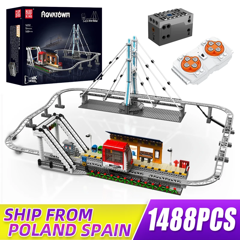 

MOULD KING 16052 Modular Building Toy the APP Program Urban Railcar Construction Blocks Toys Set for Kids