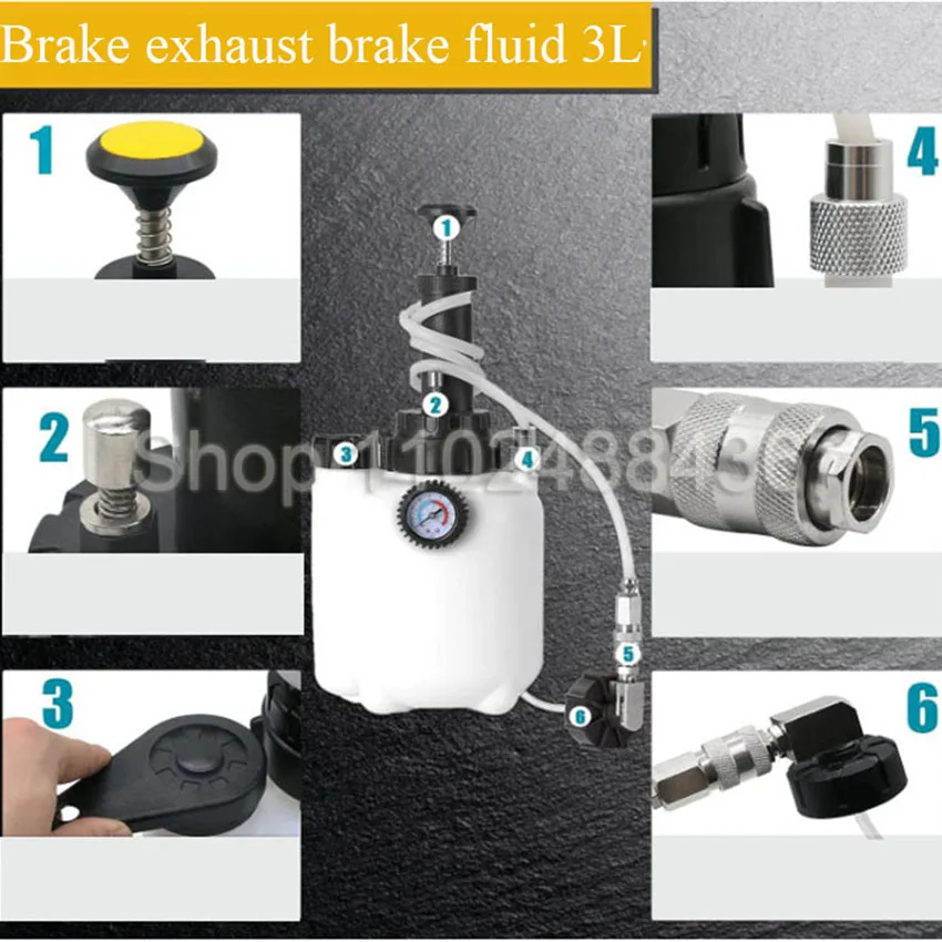 เครื่องมือปั๊มน้ำมันเกียร์อัตโนมัติ 3 ลิตร ระบบเติมน้ำมันเกียร์ธรรมดา เครื่องมือปั๊มน้ำมันเกียร์