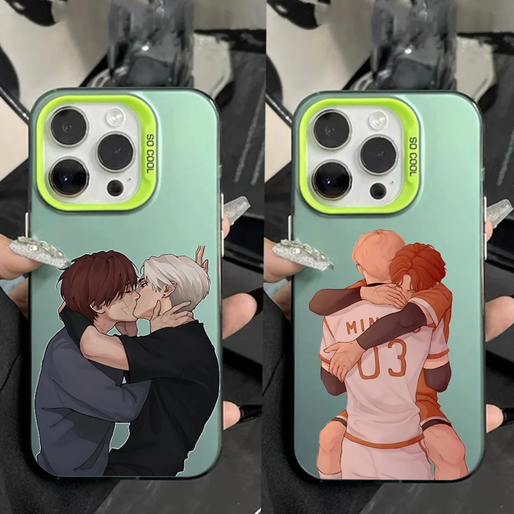 

Neil and Andrew Phone Case For iPhone 16,15,14,13,12,11,Pro,Max,Plus,Mini,XS,SE Anti Fall Green Matte Hard Bumper