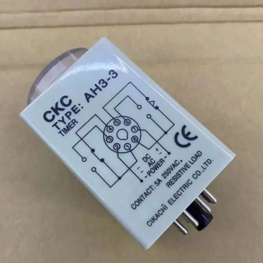 2026 new AH3-3 multifunctional time relay 220VAC 60 second timer, power on delay relay