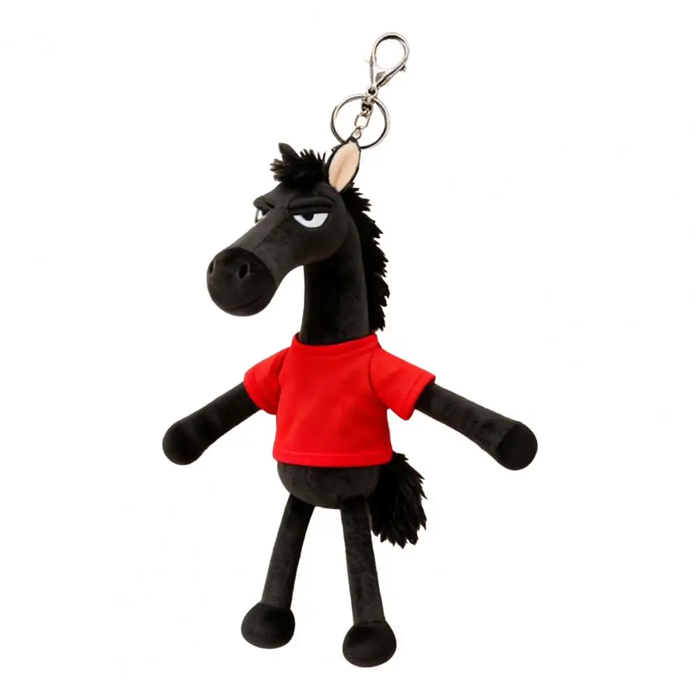 Colgante de caballo 2026 Año del caballo llavero de felpa mascota mochila colgante conjunto adorno auspicioso para bolso mochila favores de fiesta