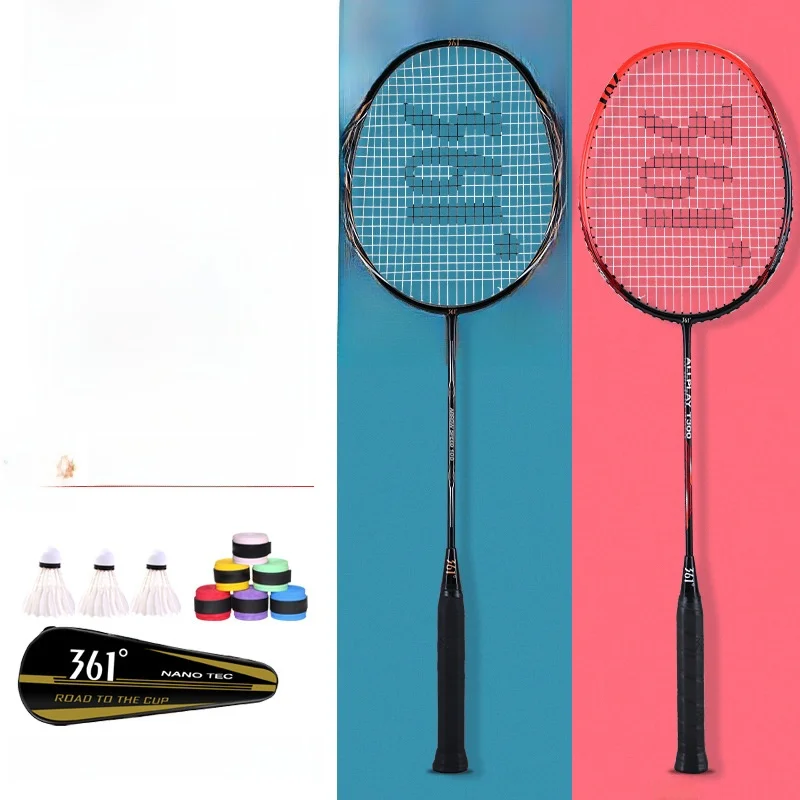 361-degree-carbon-badminton-racket-high-quality-training-outdoor-durable-competition-student-friendly-medium-weight-abs-material