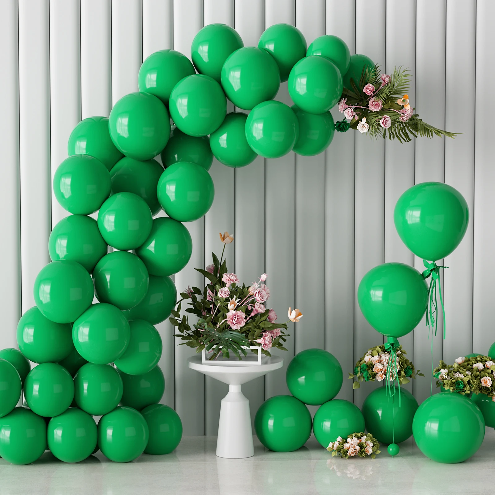 200pcs Set 5 Inch Green Latex Birthday Balloons For Birthday Party Party Balloons Latex Party Balloons Latex Balloon