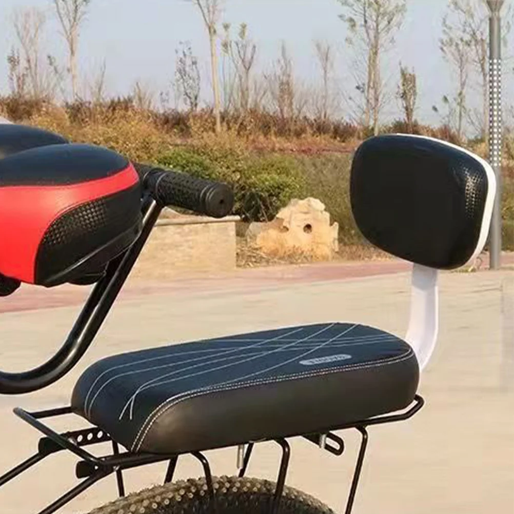 

Professional Bike Kids Seat with Wide Upholstered Backrest Secure Fit for All Bicycles Comfortable and Safe Child Riding