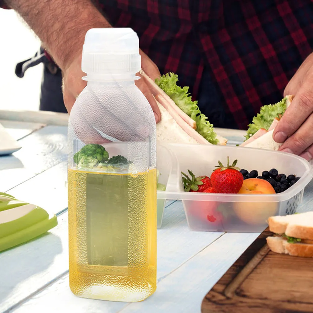 10Pcs Oil Dispensers Refillable Squeeze Bottles 300Ml Food Grade Empty Condiment Bottles Measuring Marked for Kitchen Restaurant