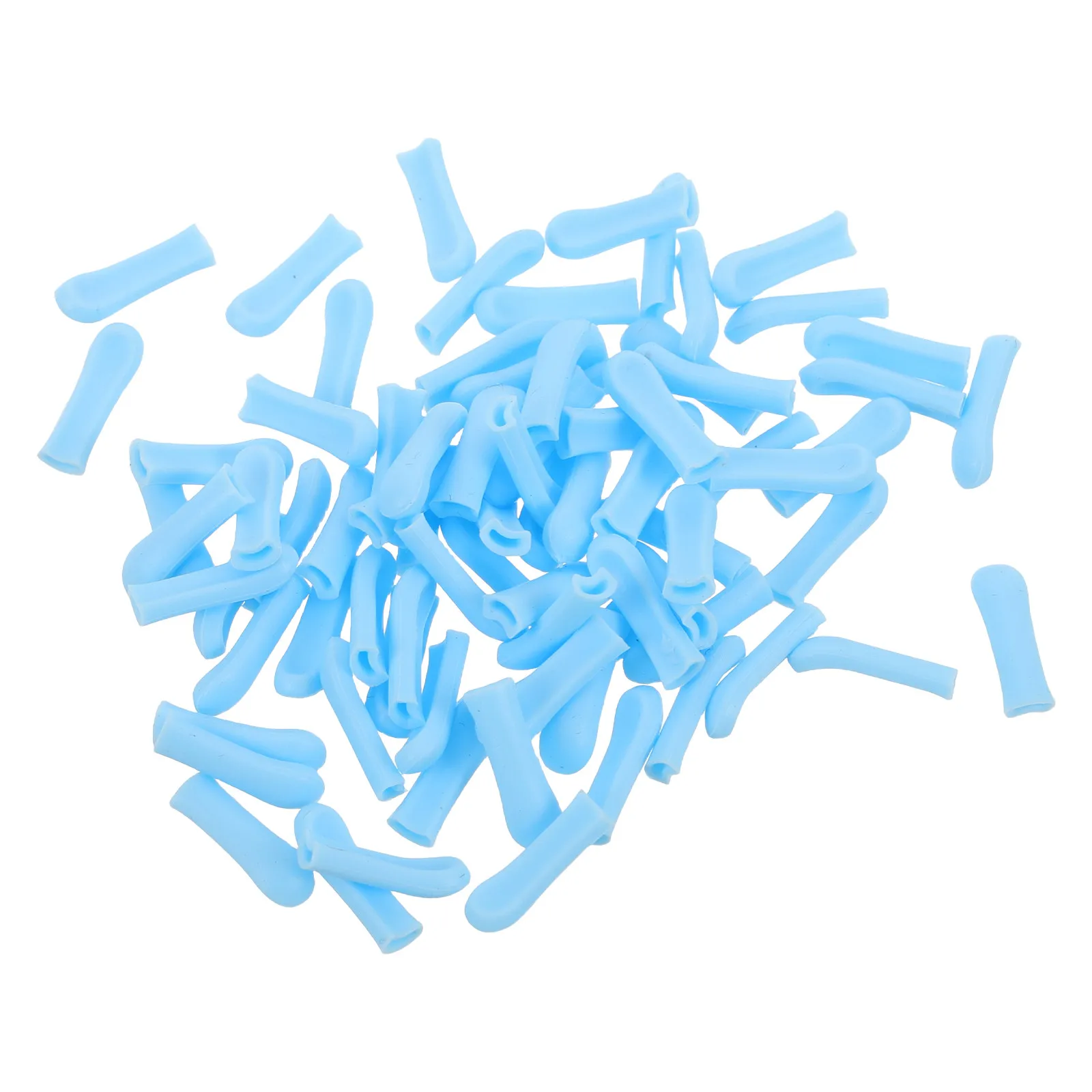 80Pcs Visual Ear Pick Soft Silicone Spoon Tips Replacement Reusable Ear Cleaner Wax Removal Sleeves Accessories for Home Travel