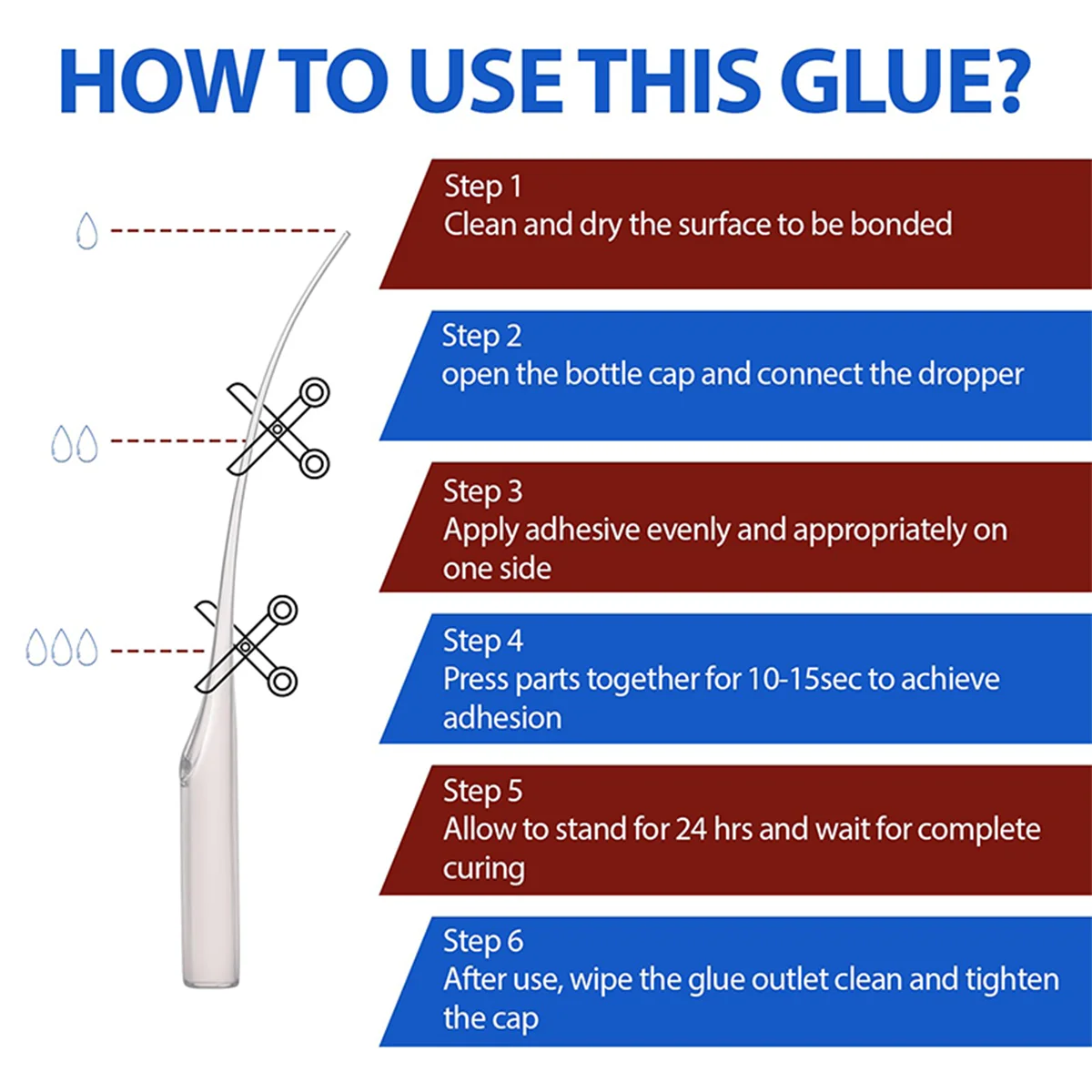 JXVX 502 Liquid Super Glue Instant Quick-drying Epoxy Resin Adhesive Leather Rubber Glass Wood Metal Fast Repair Glue Tool 20g