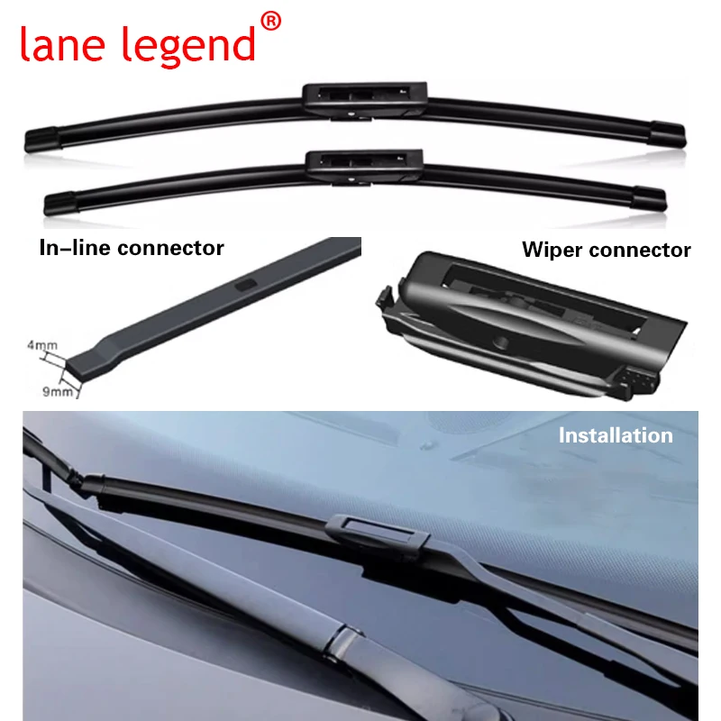 Car Wiper Front & Rear Wiper Blades For Citroen C3 Picasso 2011 - 2017 Windshield Windscreen Window Rain Brushes 24