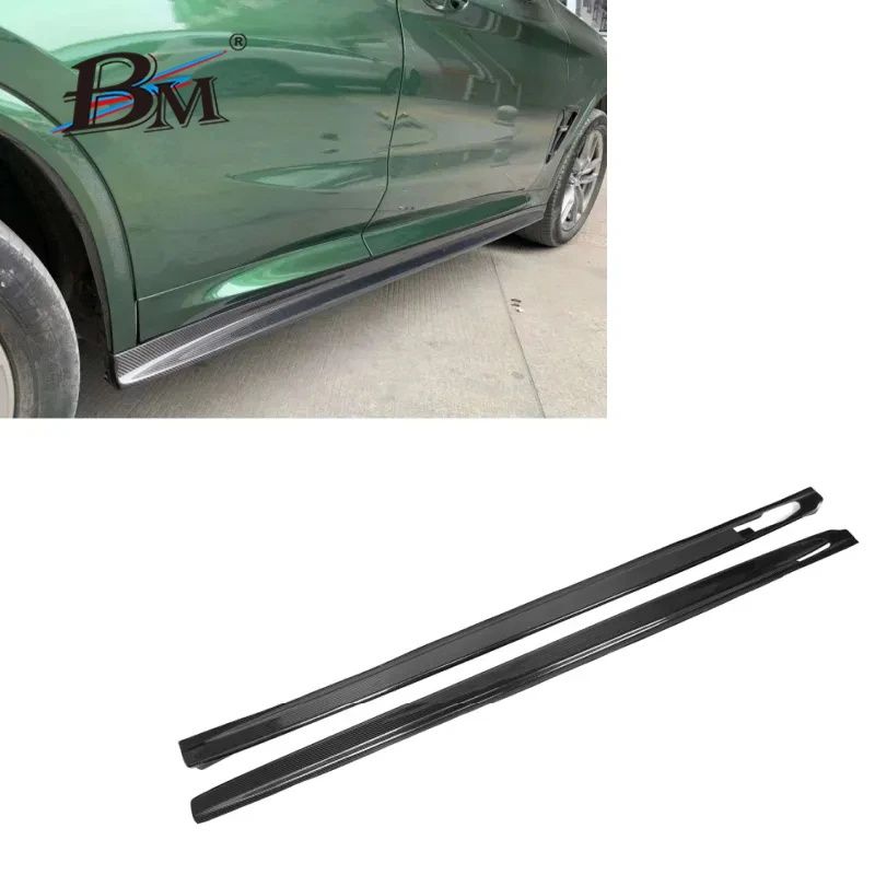 

Car Real Carbon Fiber X3 G01 X4 G02 G08 X3M F97 X4M F98 Sports 2018 2019 2020 Front Side Skirts 3D Style Auto Part Side Skirts