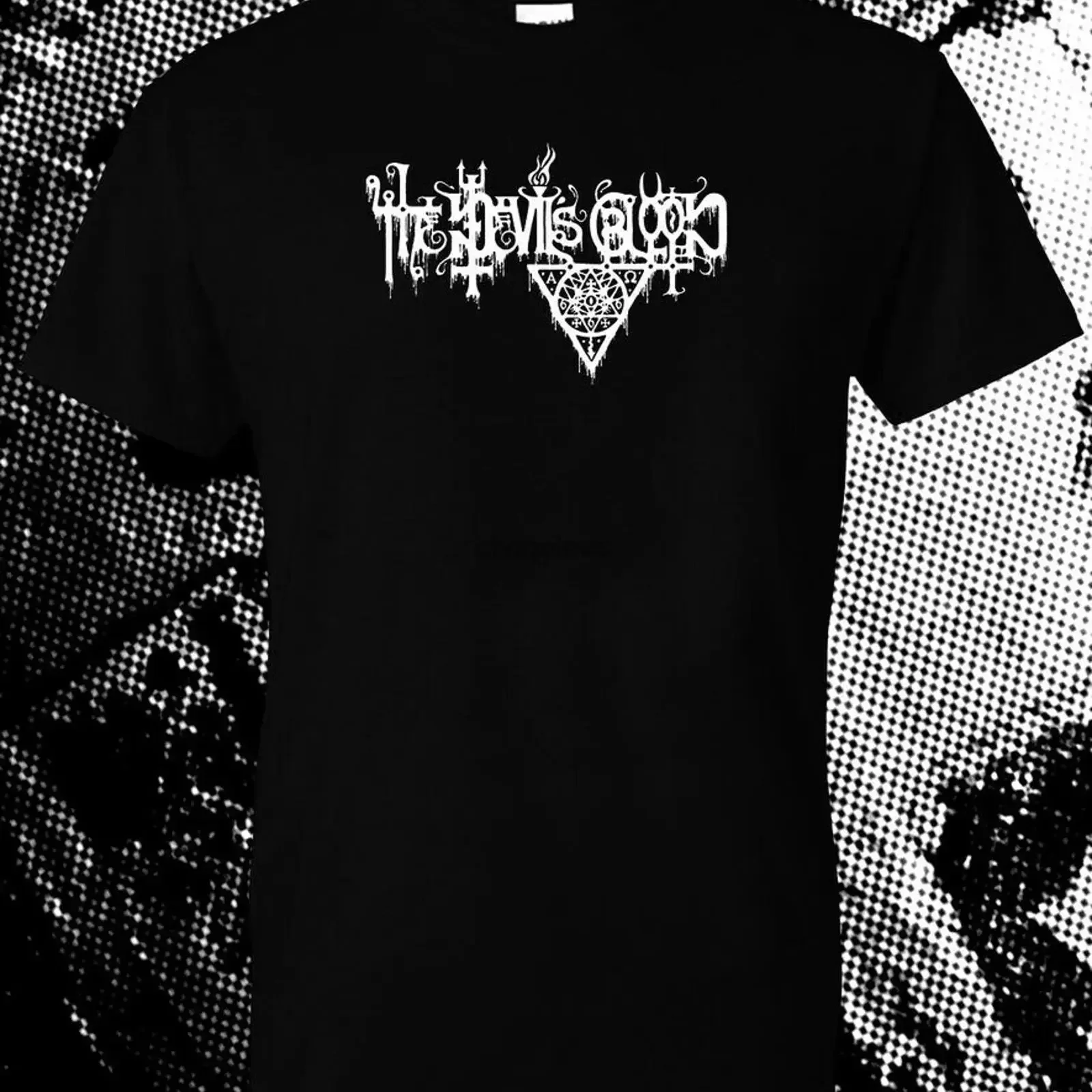 THE DEVIL BLOOD Logo T Shirt occult rock jess ancient ones cermony coven jex thoth vintage Washed fashion Soft Versatile