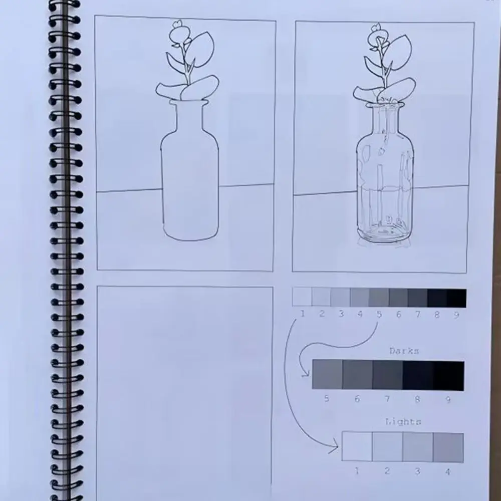 Professional This Is Not a Sketchbook Interactive Workbook Hardcover Art Class Drawing Book with Lined Blank Pages Stationery