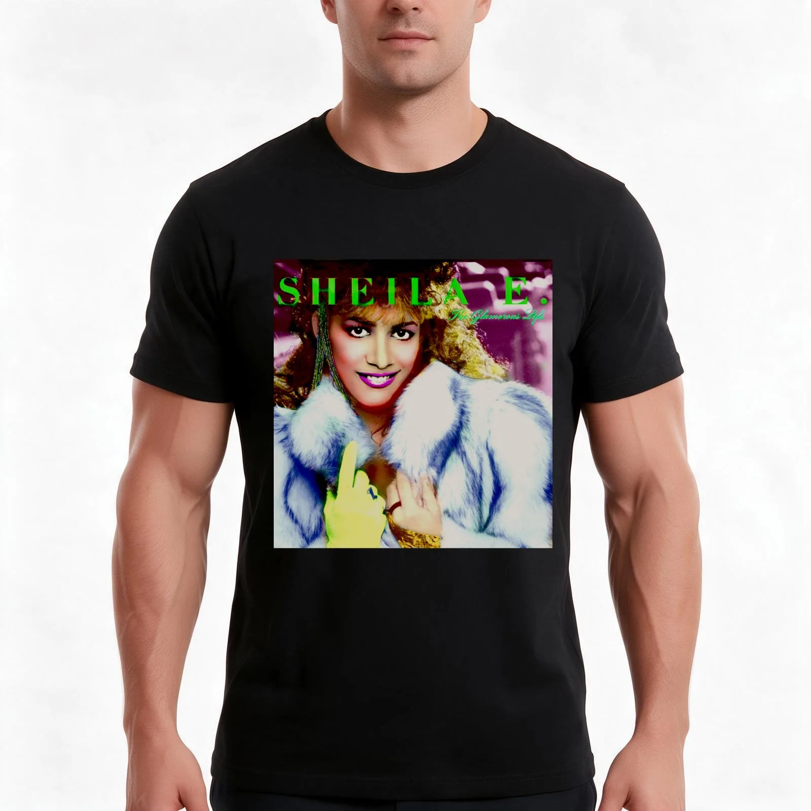 SHEILAE. THE GLAMOROUS LIFE T-Shirt Summer Casual Cotton Tee Oversized Streetwear Tops Vintage Graphic Print 100% Cotton