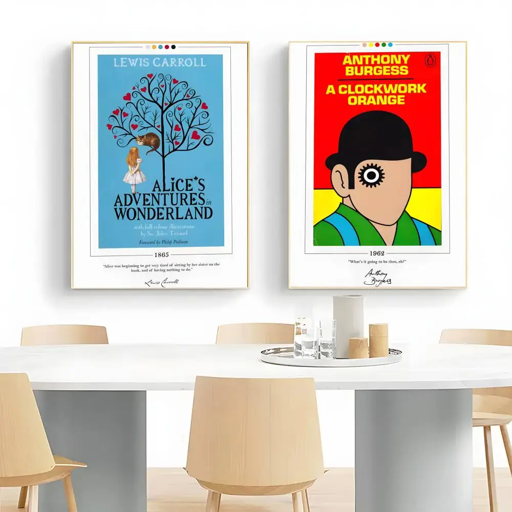 Classic Pride and Prejudice Famous Books Collection Art Poster Wall Art Print Poster Decorative Mural Home Decor Gift Unframed