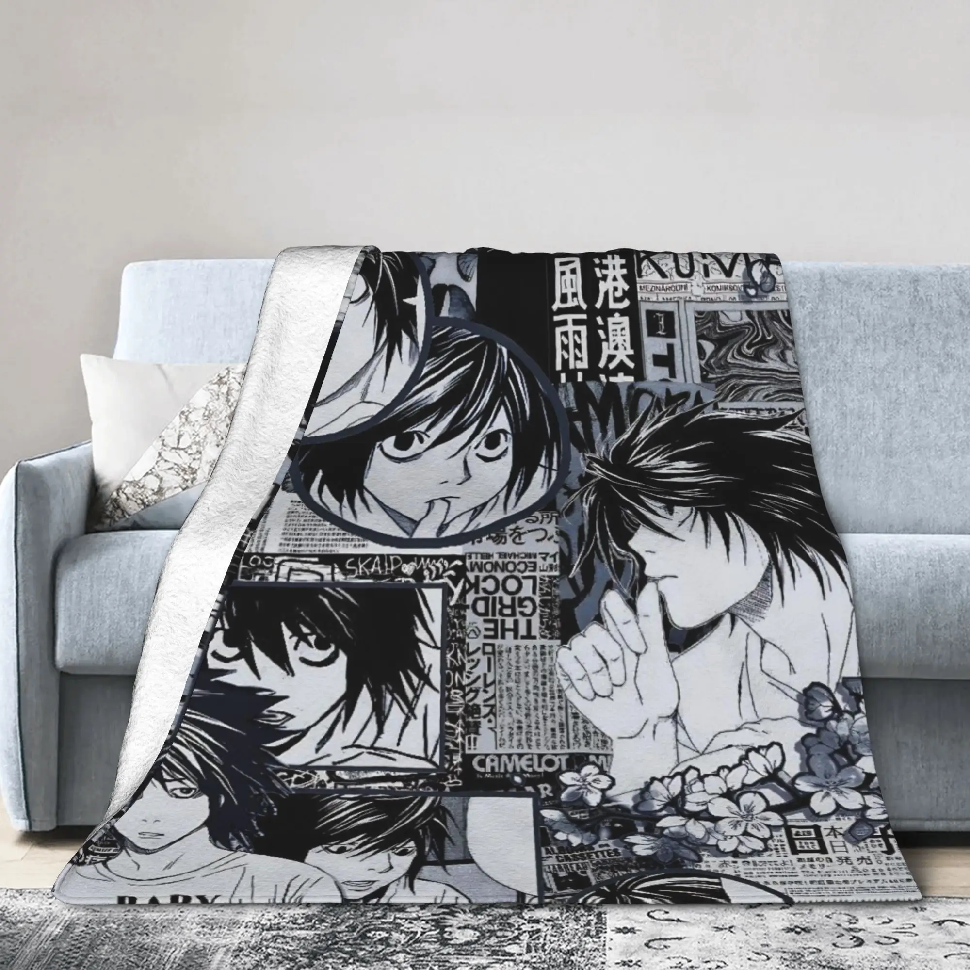 Death notes  Blanket Quality Super Soft  Bedding Throws Winter Students Couch Chair Comfortable Bedspread