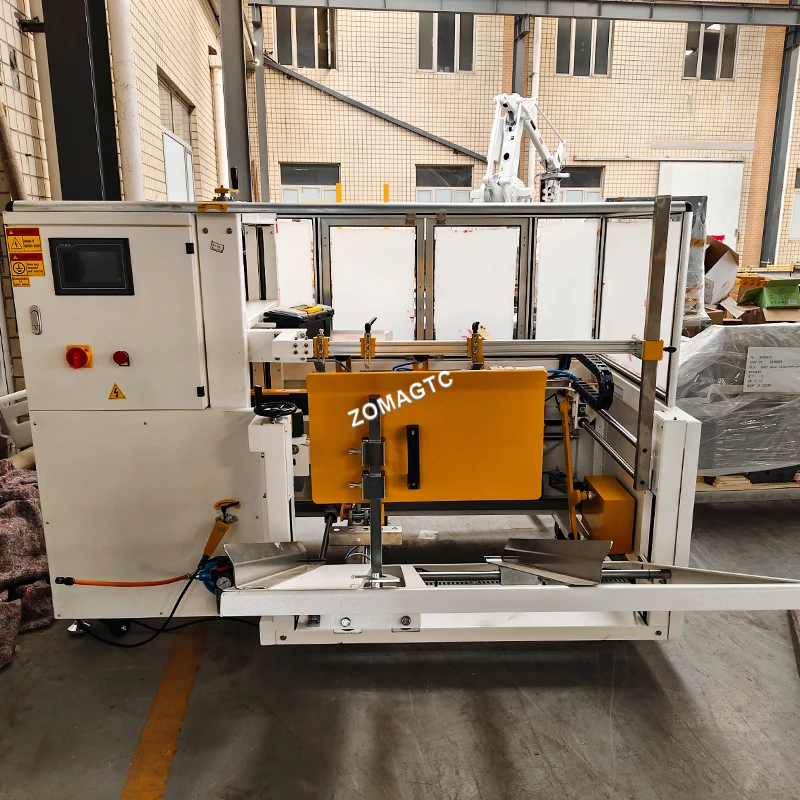 Automatic Integrated Into Packaging Lines Bottom Sealer, And Packer For Box Carton Erecting Carton And Case Erector Machine