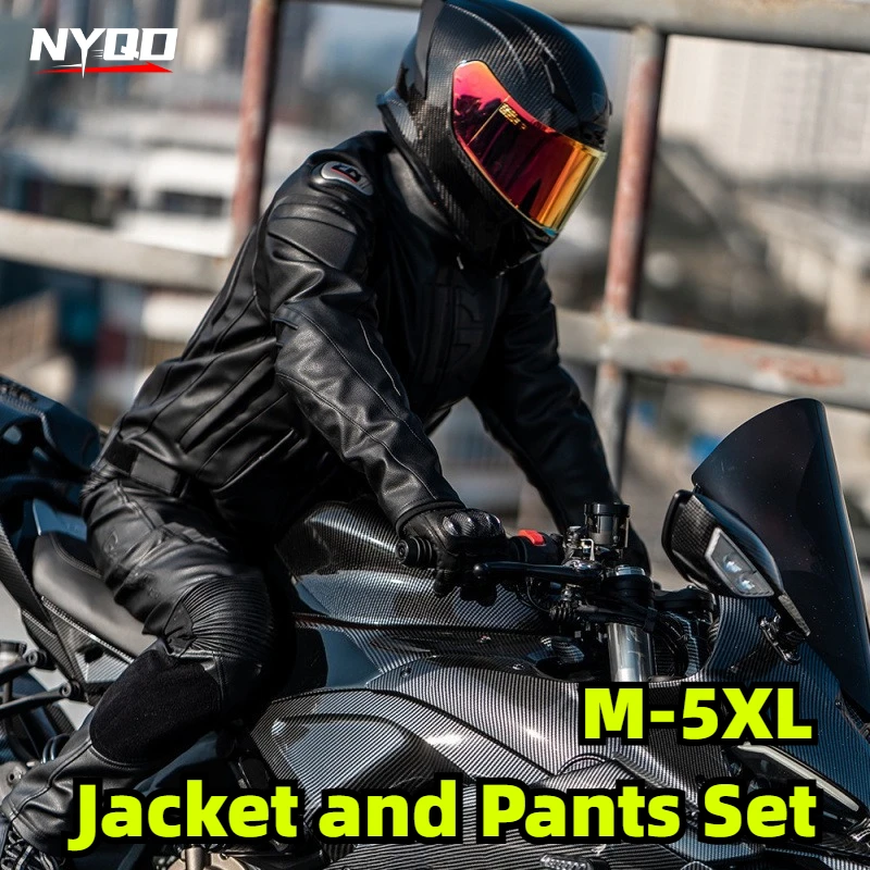 Motorcycle Gear For Winter - Winter Motorcycle Racing Suit Leather Jacket