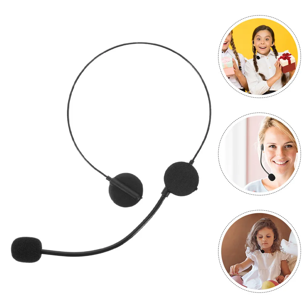 

Набор из 5 имитированных микрофонов-гарнитур: высококачественный аксессуар для костюма певца, идеально подходит для концертов, Хэллоуина, косплея и вечеринок