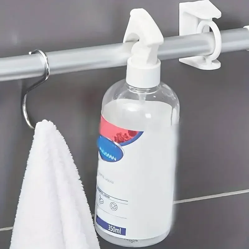 Punch-free Curtain Rod Holder, Adjustable Hook