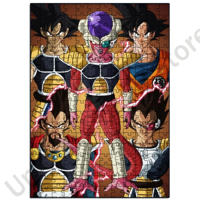 Bandai Anime Dragon Ball Puzzles Guku Jigsaw Puzzle for Adults 300/500/1000 Pcs Puzzles Educational Diy Large Puzzle Toys Gifts