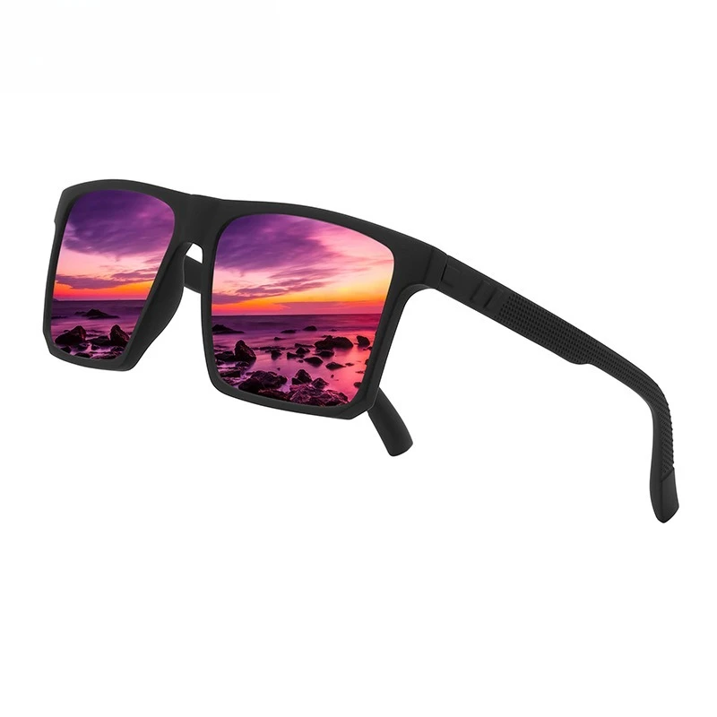 Men's Classic Retro Polarized Mirrored Sunglasses Fashion Versatile UV Protection Eyewear for Driving Outdoor Sports Casual Use