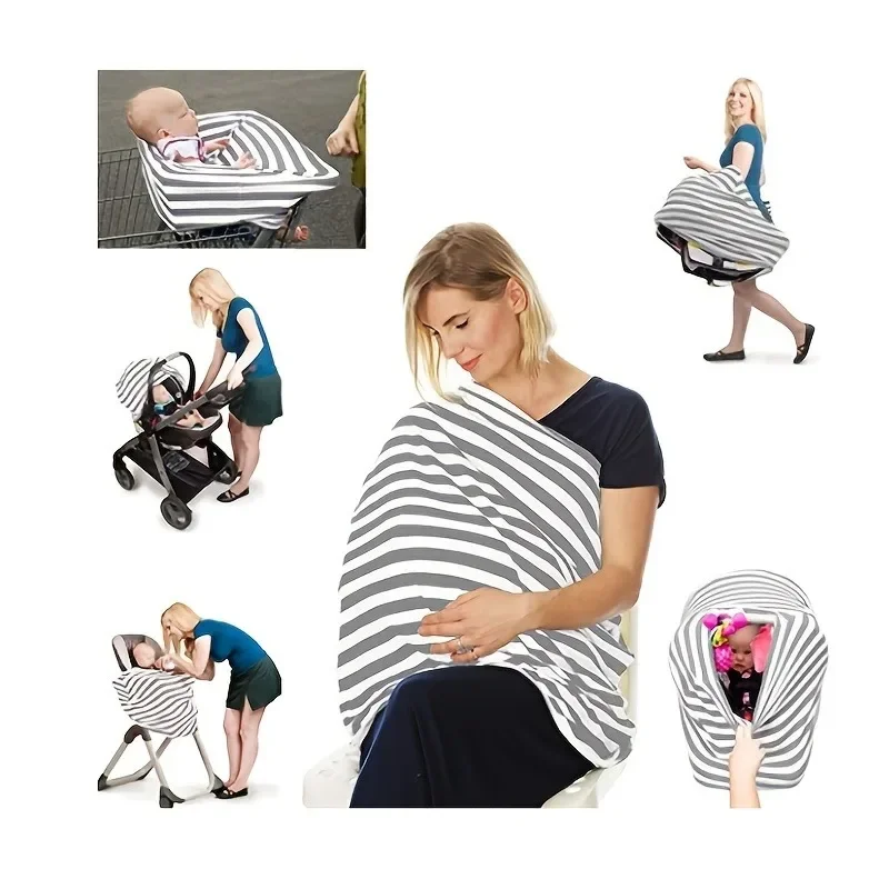 

Soft Nursing Cover Breastfeeding Scarf Baby Car Seat Covers Infant Stroller Cover Carseat Canopy for Toddlers Girls and Boys