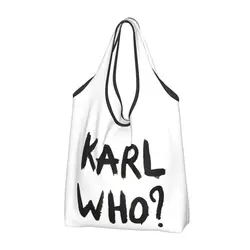 Divertente stampa Karl Who Shopping Tote Bags borsa a tracolla portatile Shopper