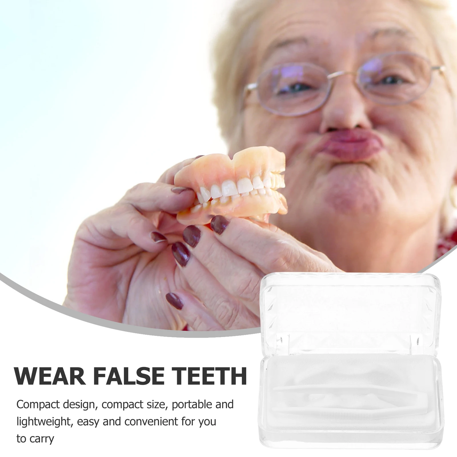 

2pcs Gold HipHop Braces Packaging Box Set Single Denture Holder Travel Containers False Teeth Protector Case Compact Portable