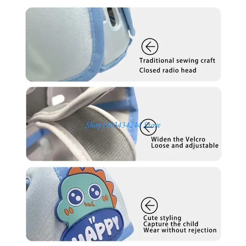 خوذات واقية للرأس للأطفال للزحف لتعلم المشي للأولاد والبنات، قبعة أمان مريحة ومسامية للجنسين