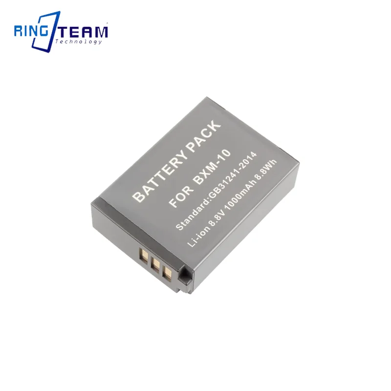 ก้อนแบตเตอรี่1000mAh BXM-10 BXM10สำหรับแบตเตอรี่กล้องมิเรอร์เลส YI-M1 Xiaoyi