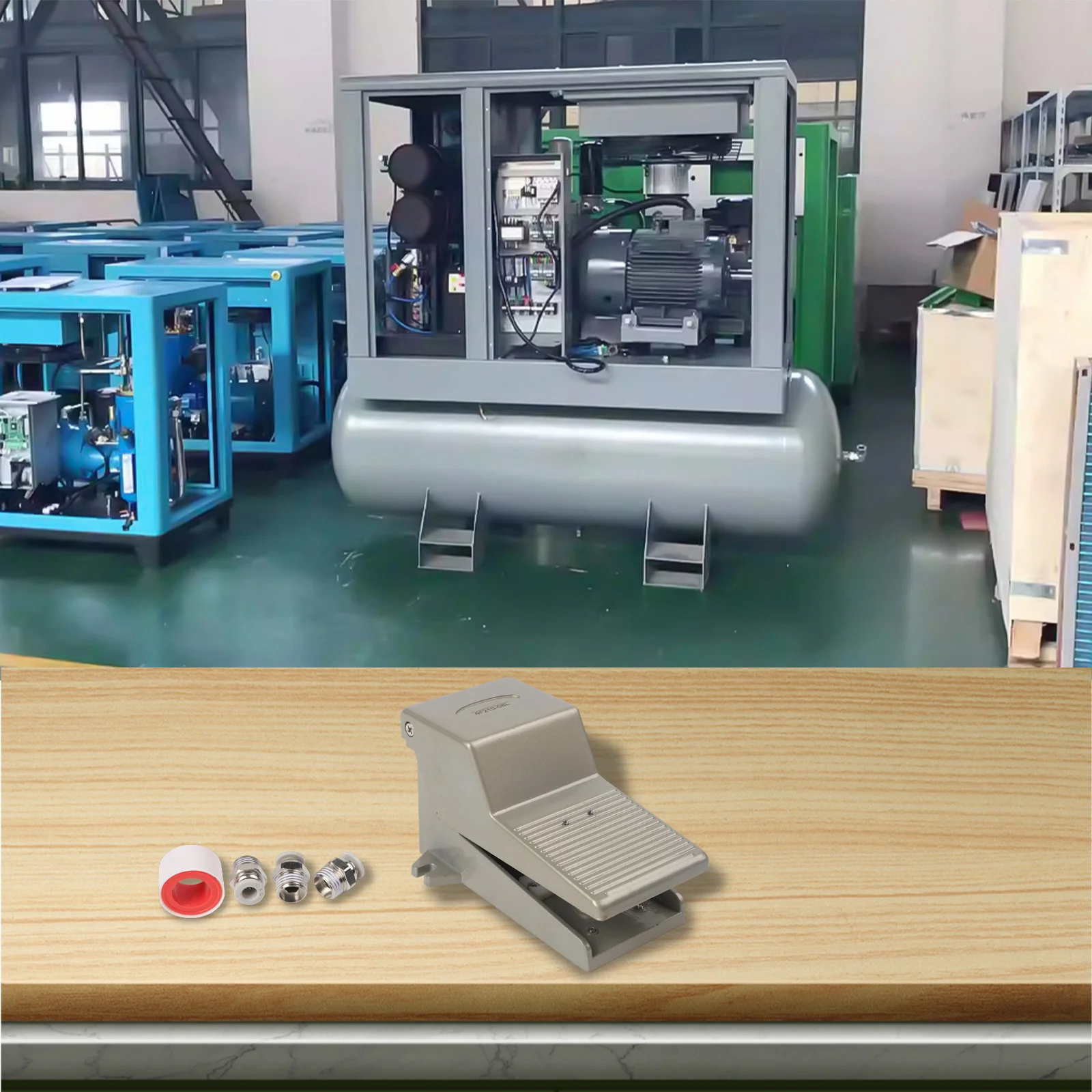 

4F210-08L Pneumatic Foot Switch With Lock Kit Designed For Use In A Variety Of Equipment Including Devices, Stamping Machines