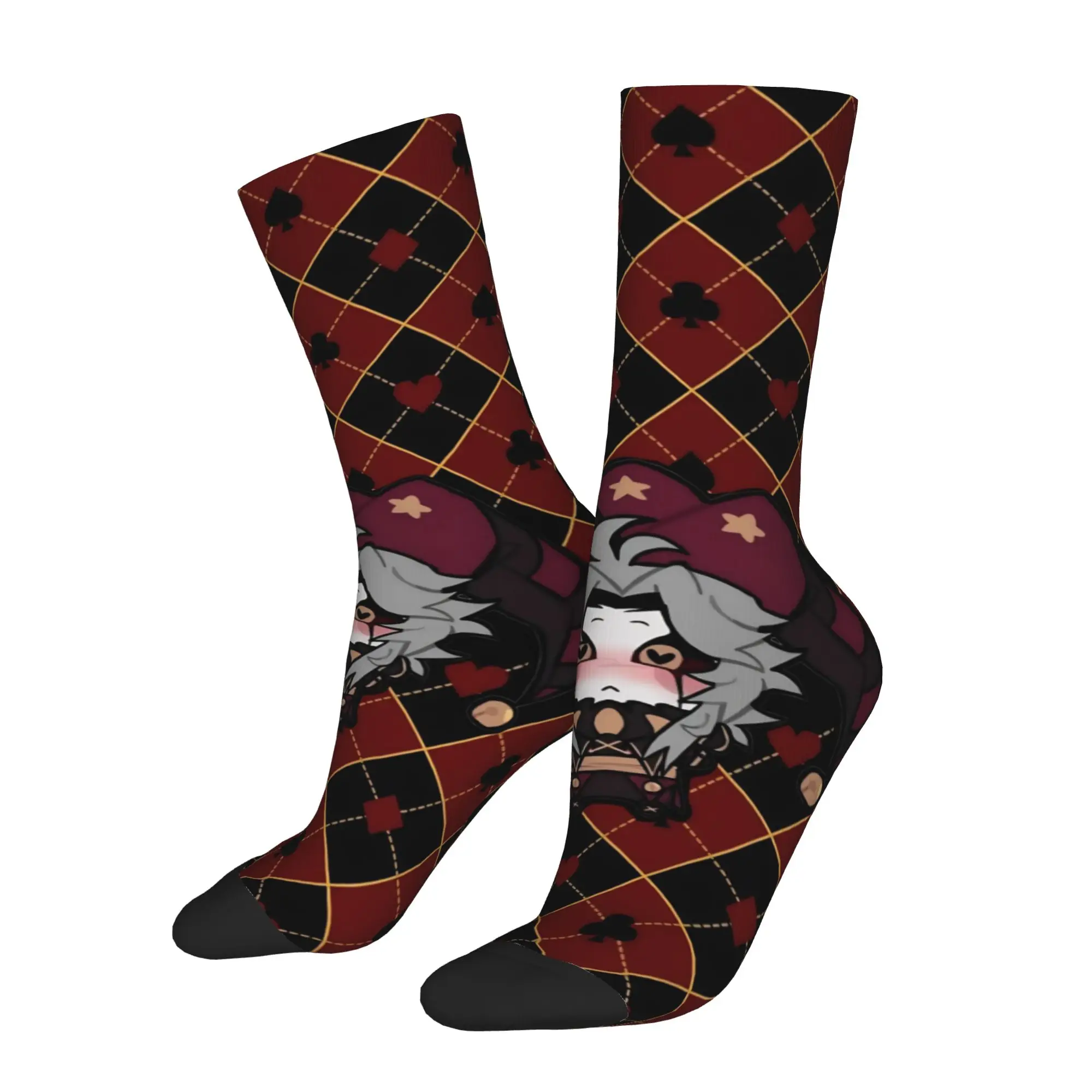 Fashion The F-Freak Circus Pierrot Basketball Socks  Long Socks for Unisex Non-slip
