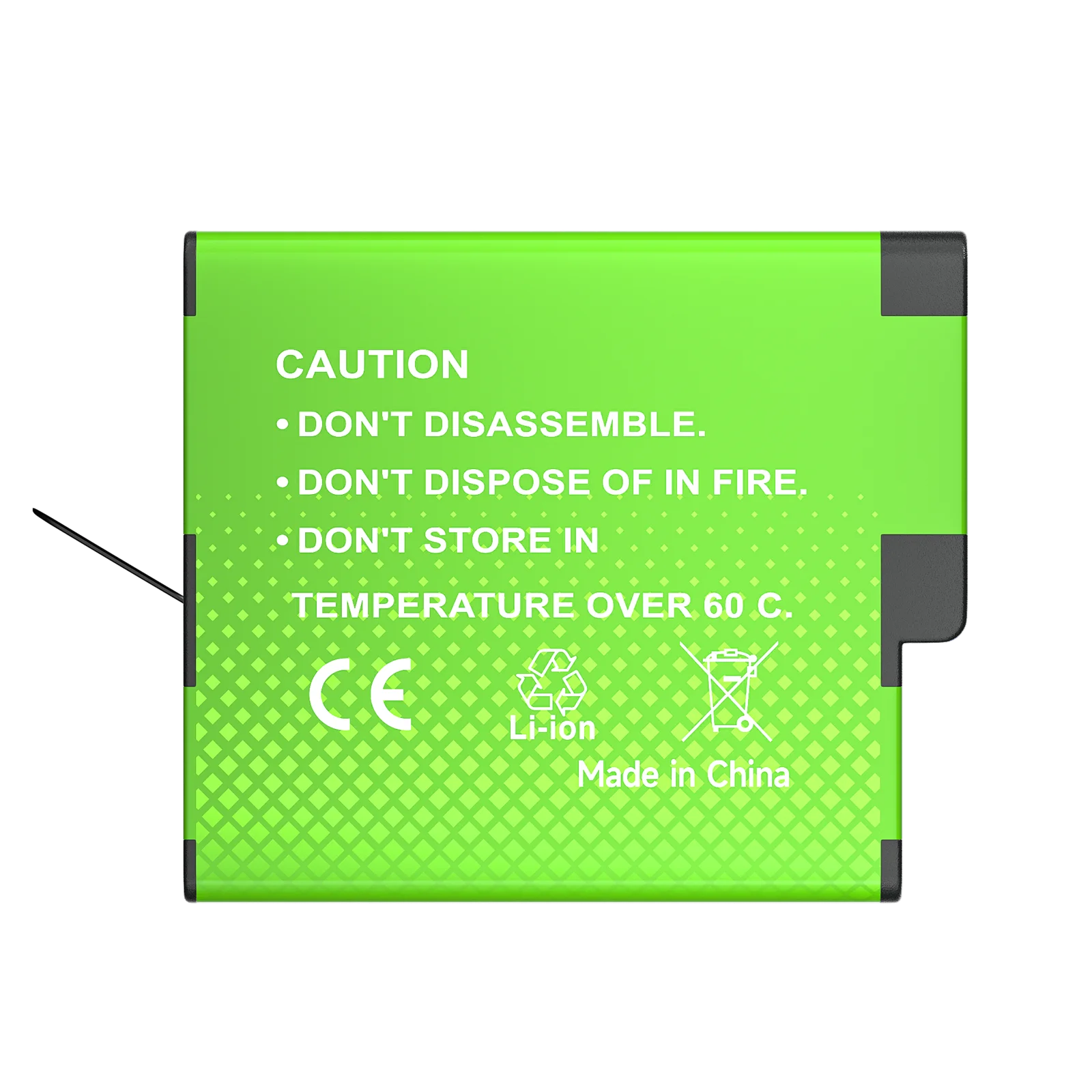 1800 mAh batterij voor Gopro Hero 8 Hero 7 Hero 6 Hero 5 Hero 2018 batterijen actiecamera-accessoires Gopro 8 groene batterij