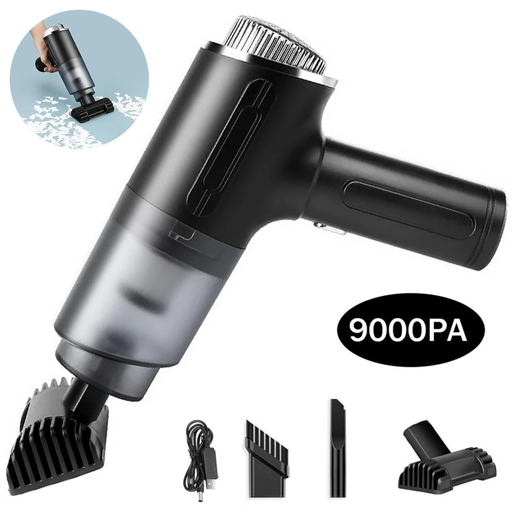 

9000PA Wireless Car Vacuum Cleaner Powerful Blowable Cordless Handheld Strong Suction Dust Catcher Dual-use Mini Vacuum Cleaner