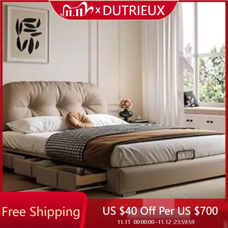 

Princess Reading Beds European Nordic Aesthetics Safe Minimalist Beds Design Fashionable Comfortable Wood Muebles Furniture