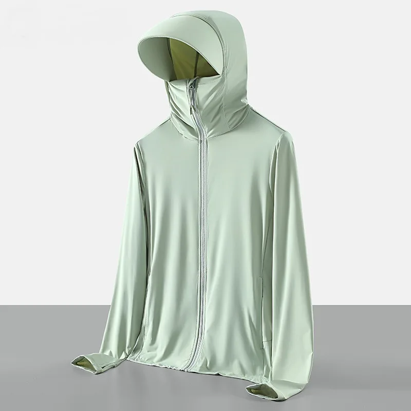 Men's Windbreaker Summer Sun Protection Jacket Sweatshirt Outwear Sports Cycling Thin Hooded Coats Men Plantain Brand Clothing
