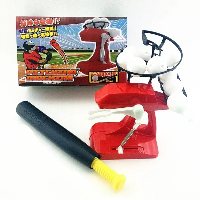 Zabawne katapulty do baseballu dla dzieci, automatyczne maszyny do podawania piłek baseballowych do użytku wewnątrz i na zewnątrz, chłopięce łuki do treningu sportowego.