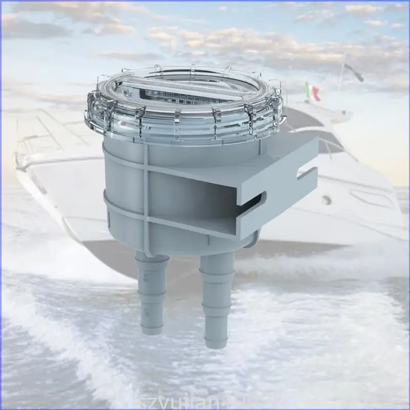 

124B Water Marine Kayak Intake Cooling Water Strainer Boat For 1"1.25"1.5" Hose Sizes