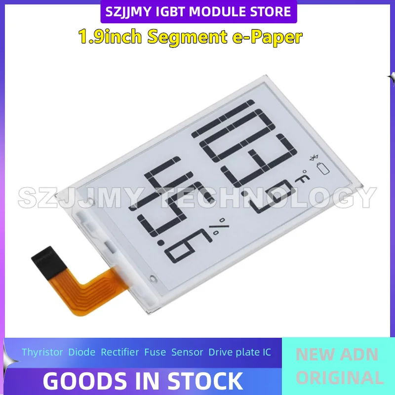 Modulo schermo inchiostro codice segmento da 1,9 pollici 91 segmenti di temporizzazione/temperatura/umidità/schermo misuratore di potenza aggiornamento locale