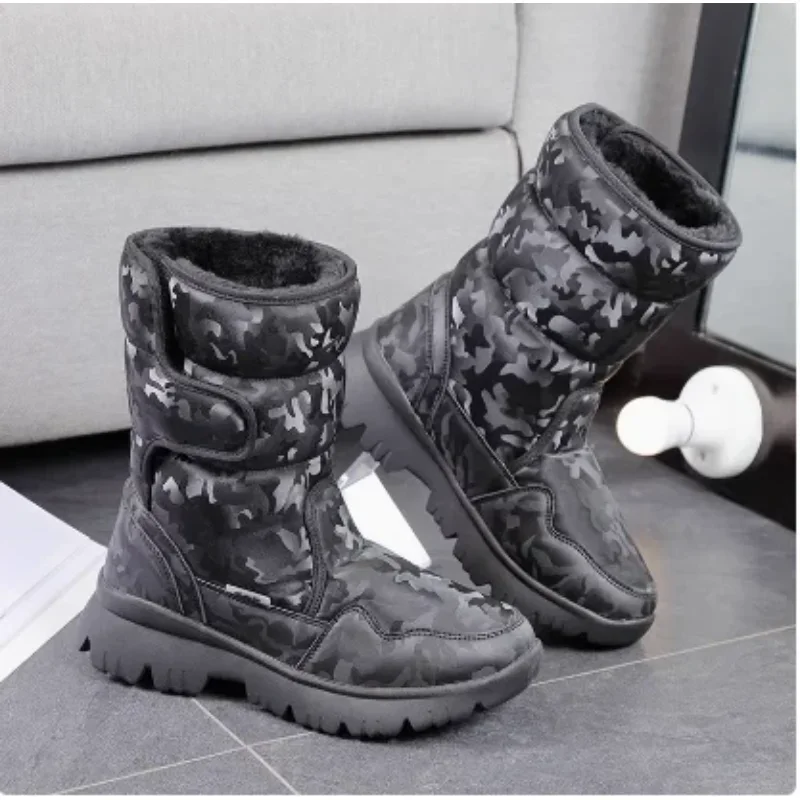 

Зимние детские зимние ботинки из искусственной кожи для родителей и детей