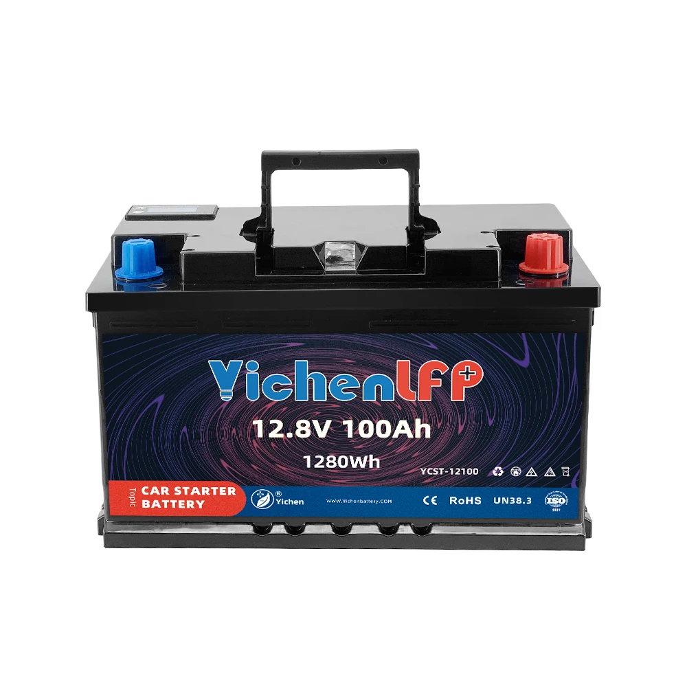 Fast Delivery car battery 5years warranty Powerful 12V 100Ah Car start Lifepo4 battery use replacing lead acid cars battery