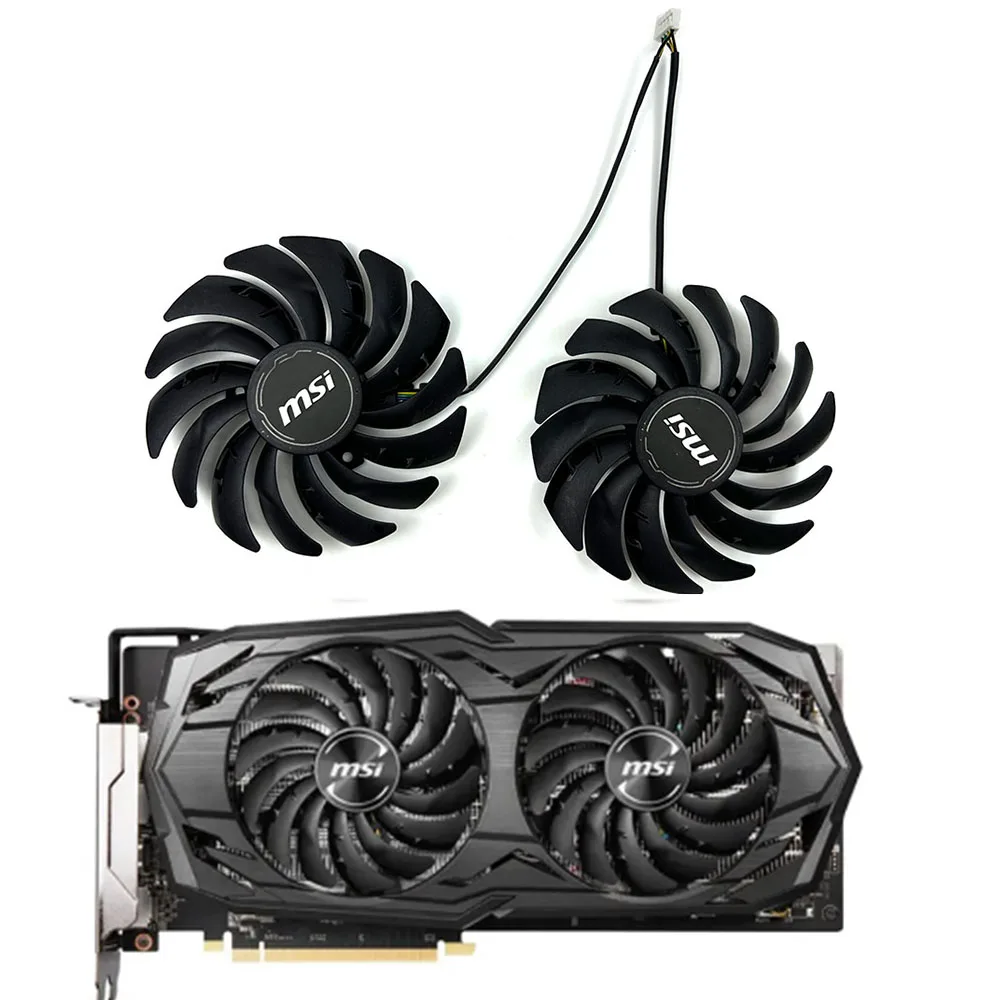 

MSI PLD10010S12HH PLD10010B12HH 95mm 4PIN RX5600XT GPU Cooler for MSI Radeon RX 5600 XT GAMING MX Graphics Cooling Fan