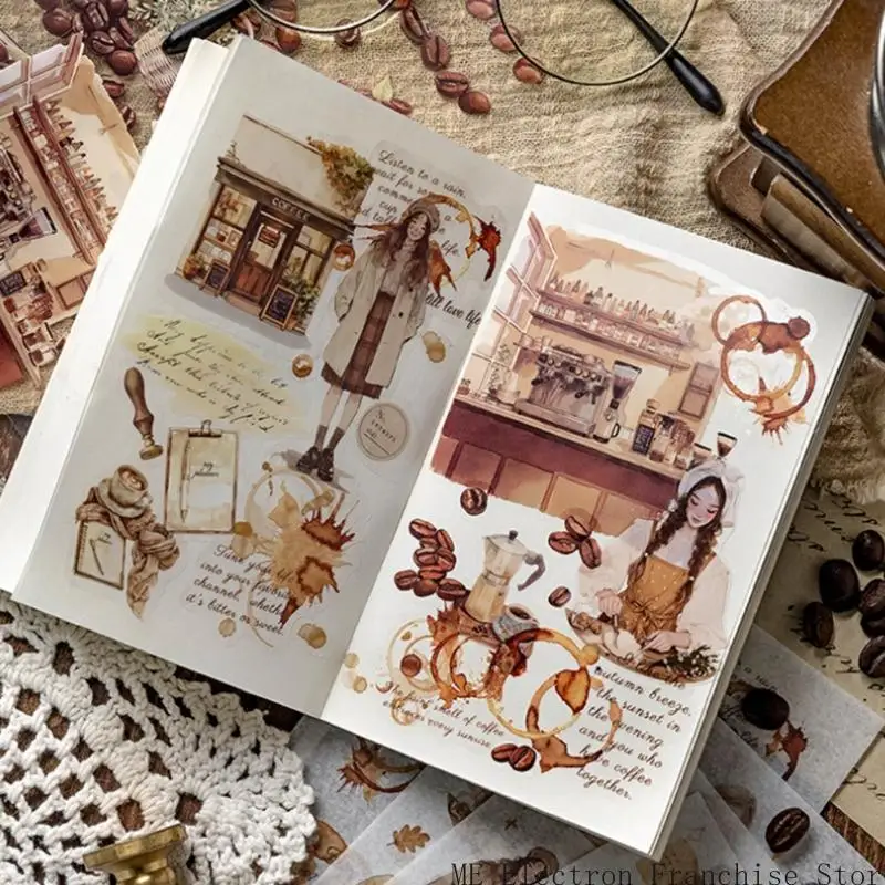 T5EA Cartoon Sticker Book Photocard Scrapbooking Sticker for Photocard Decoration