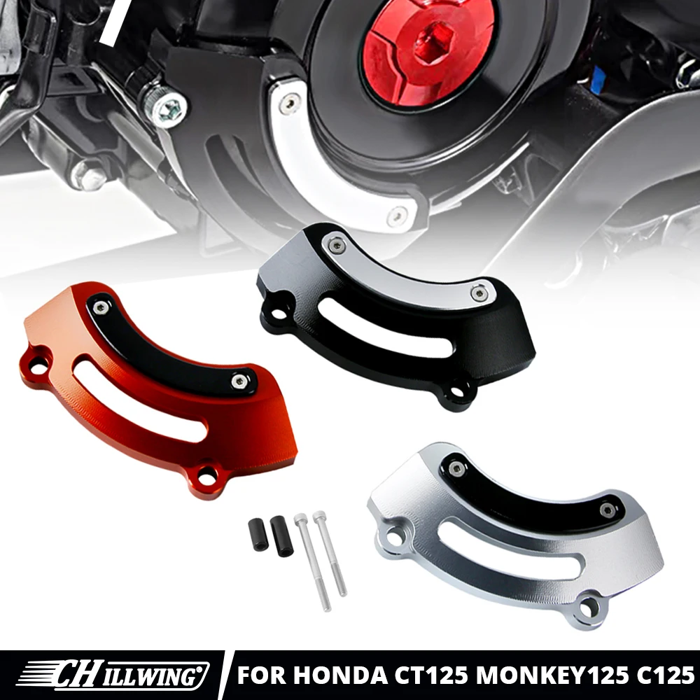 

For Honda Hunter Cub CT125 Trail125 Super Cub C110 C125 Monkey125 Grom Dax125 Left Engine Guard Crankcase Generator Gurad Cover