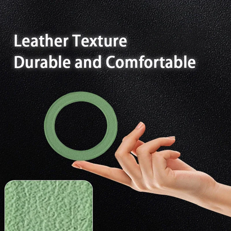 Colourful Mobile Phone Circle Ring Plate for Magsafe Wireless Charger Back Sticker Cellphone Iron Sheet for iPhone 14 15 Xiaomi